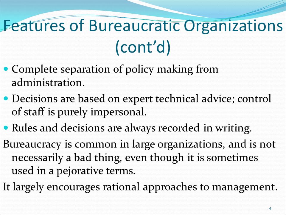 features of bureaucracy max weber
