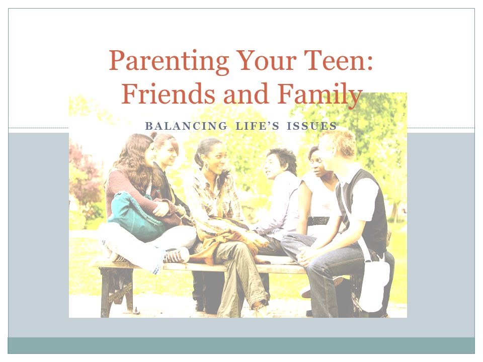 Teen life issues and — 13