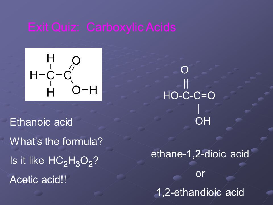 Hydrocarbons with Organic ppt Acids. - ... Functional Groups