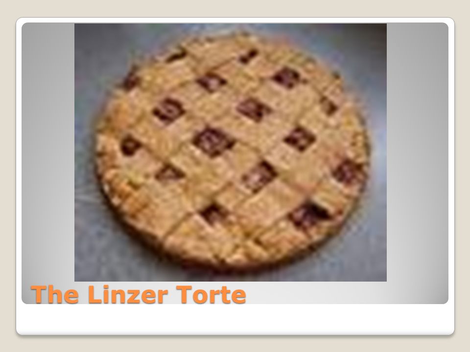 The Linzer Torte