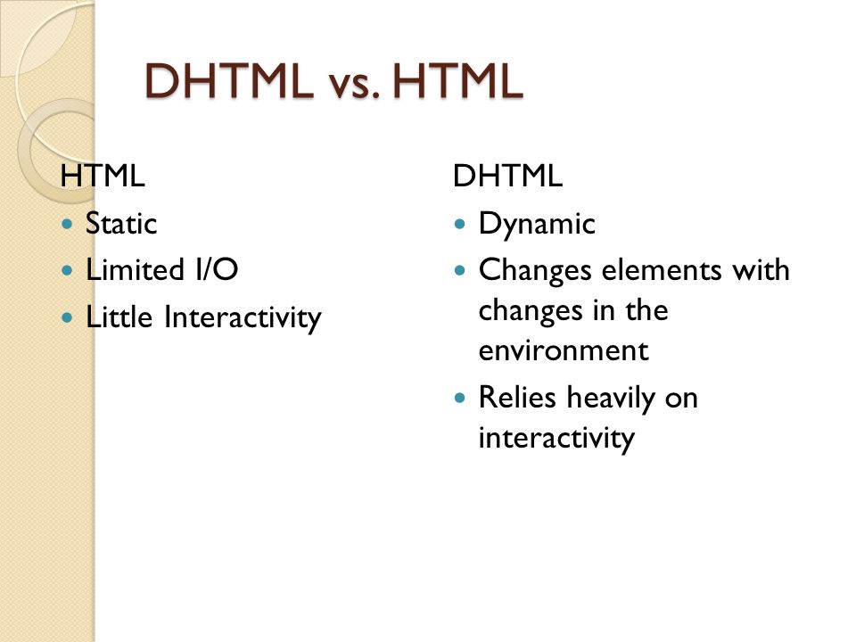What Is Difference Between Html Dhtml and Css Explain