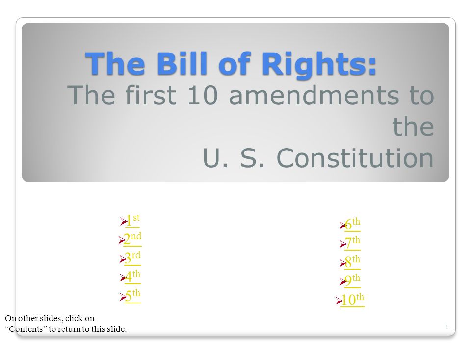 1st 10 amendments