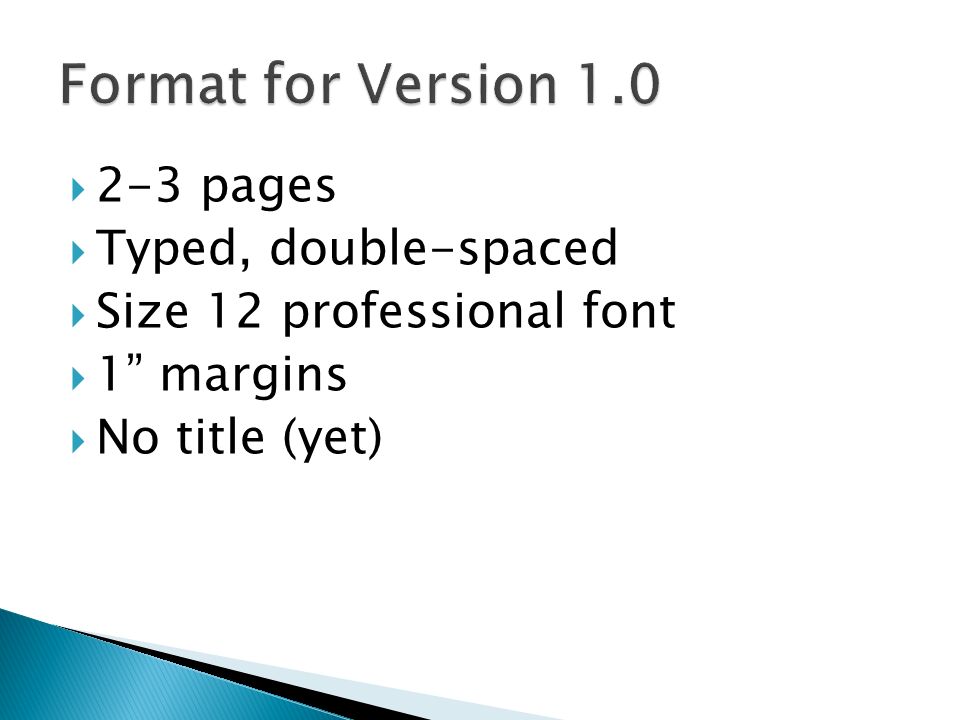 Here Are The Rules 2 3 Pages Typed Double Spaced Size 12 Professional Font 1 Margins No Title Yet Ppt Download