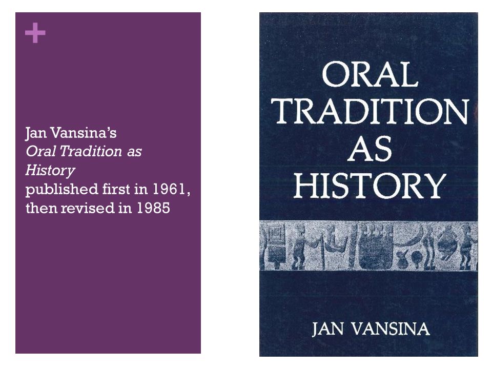 j vansina oral tradition as history