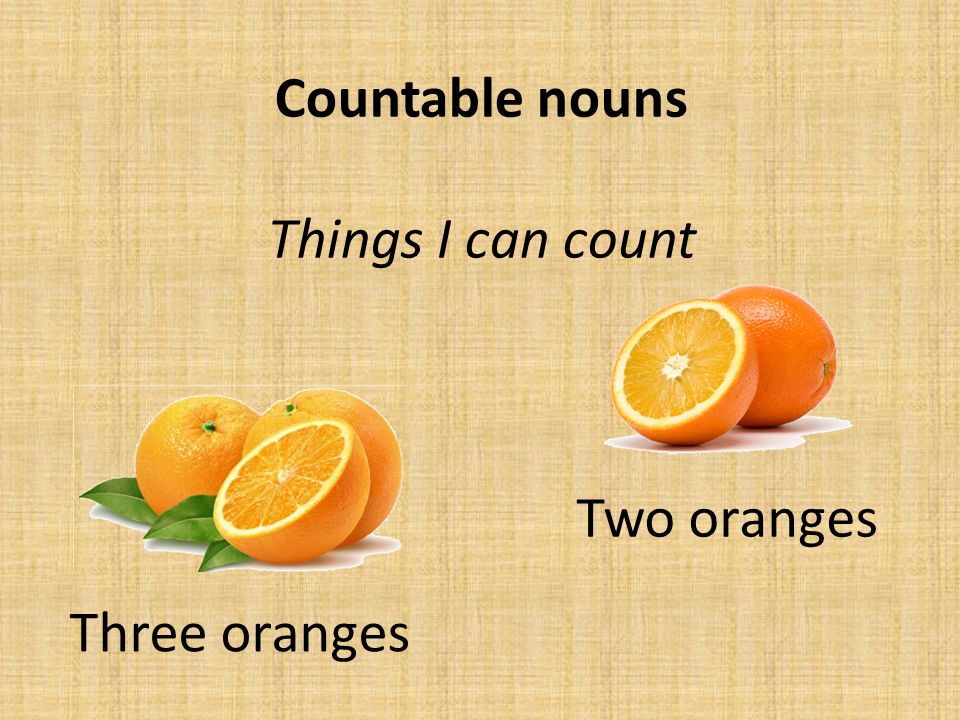 Two oranges. Countable Nouns. Countable and uncountable Nouns. Uncountable Nouns. Countable things.