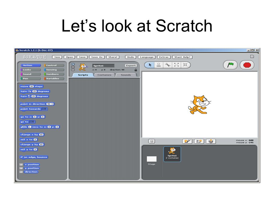 Let’s look at Scratch