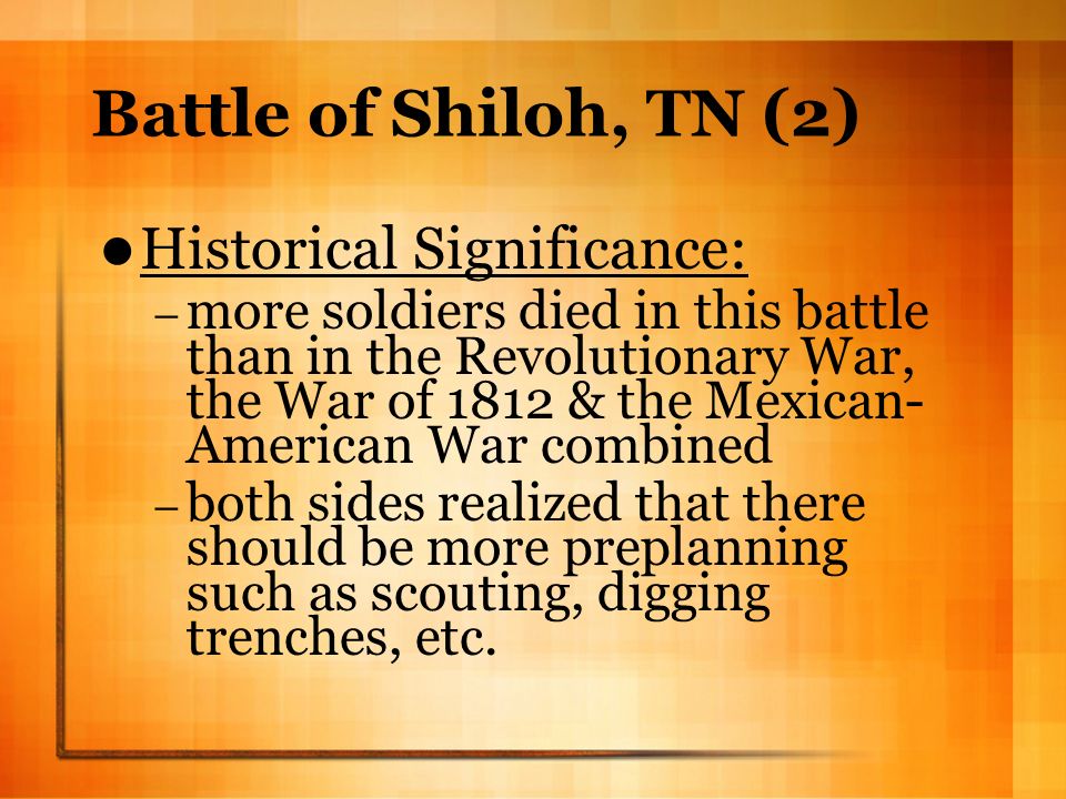 battle of shiloh importance
