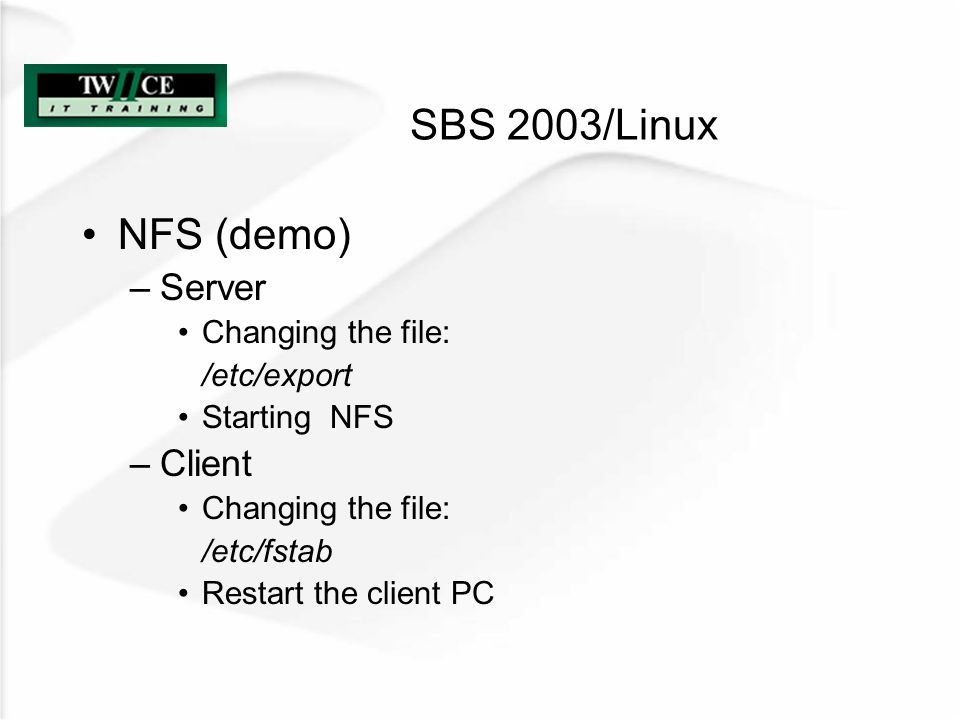 Small Business Server 2003 Linux Small Business Server versus Linux  functionality. - ppt download