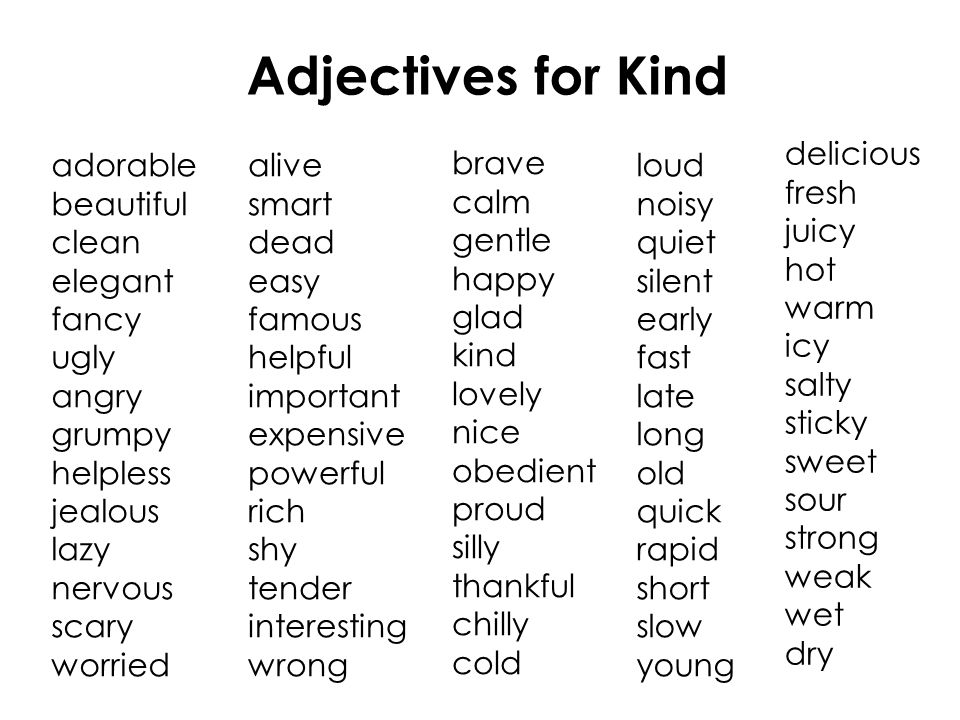 Kind прилагательное. Adjectives. Прилагательные adjectives. Adjectives in English. Strong adjectives презентация.