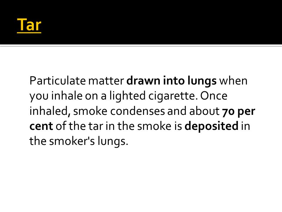 particulate matter condenses in the lungs
