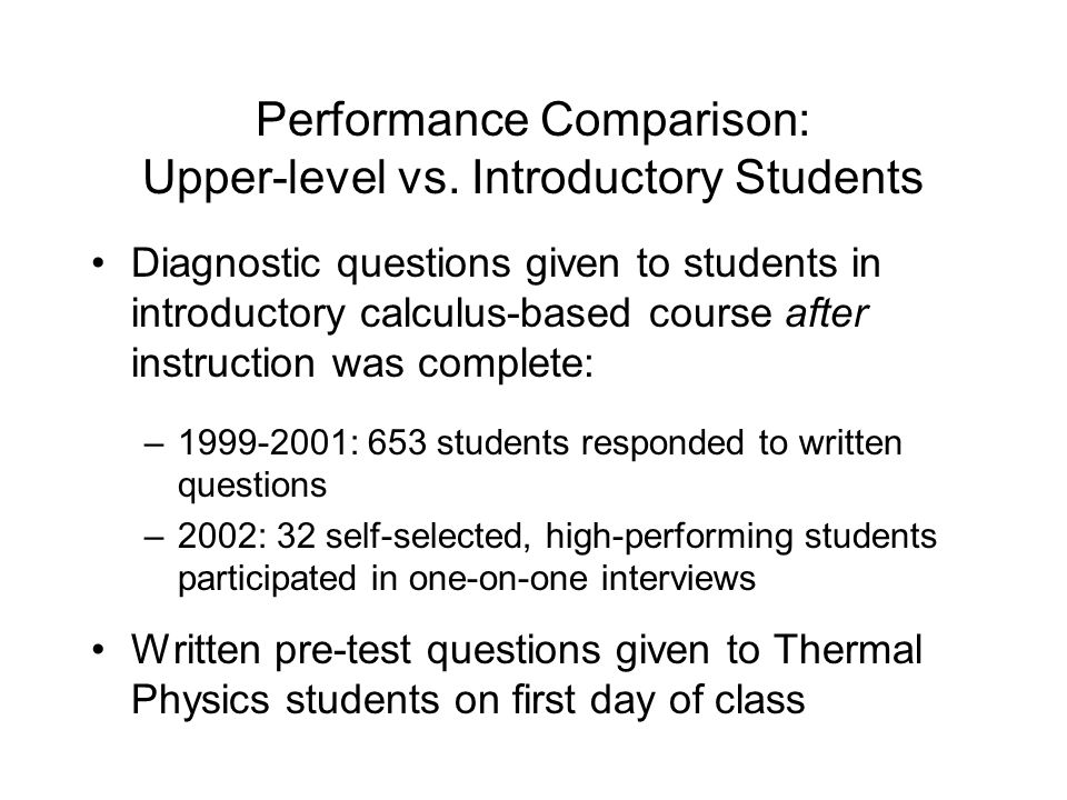 Performance Comparison: Upper-level vs.