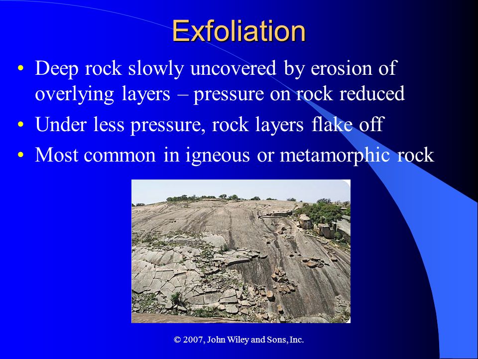 2007, John Wiley and Sons, Inc. Physical Geography by Alan Arbogast Chapter  14 Weathering and Mass Movement Lawrence McGlinn Department of Geography. -  ppt download