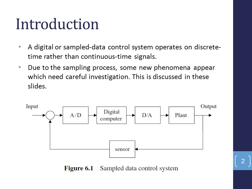 Lecture 3 The Sampling Process And Aliasing 1 Introduction A Digital Or Sampled Data Control System Operates On Discrete Time Rather Than Continuous Time Ppt Download