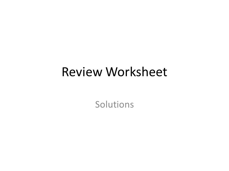 Review Worksheet Solutions. 1. Describe the focus of comparative planetology and discuss its importance to solar system studies.... 