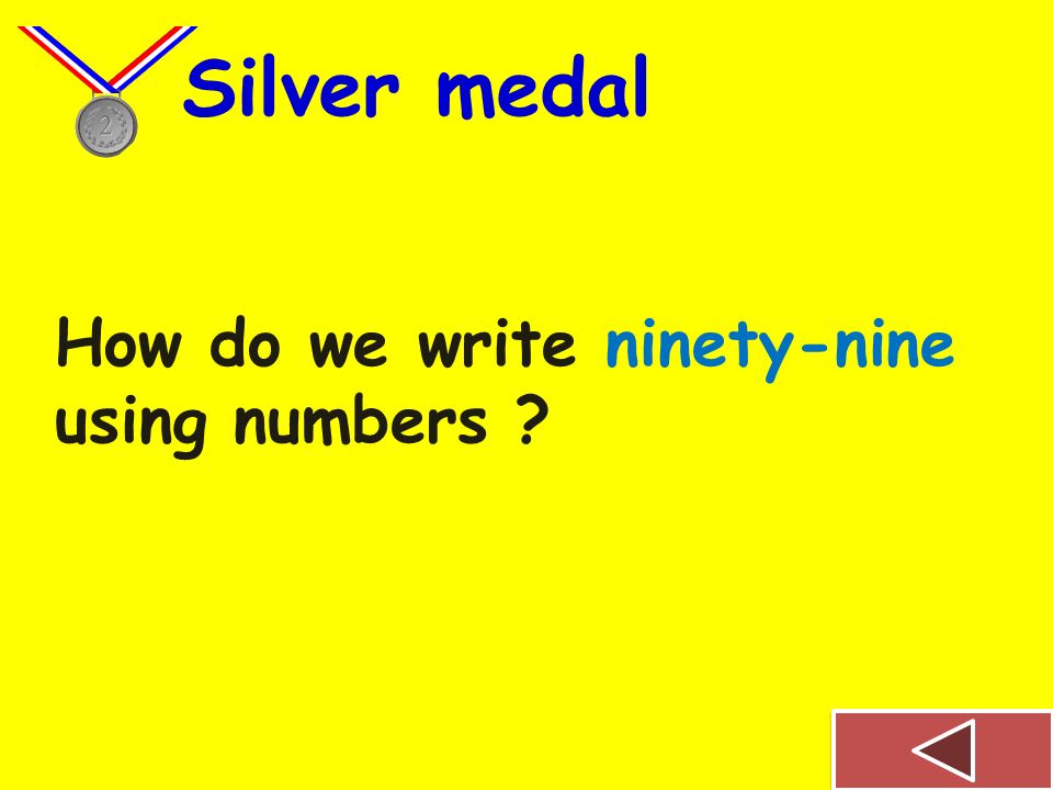 How do we write fifty-six using numbers Bronze medal
