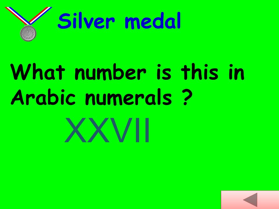 What number is this in Arabic numerals LXIII Bronze medal