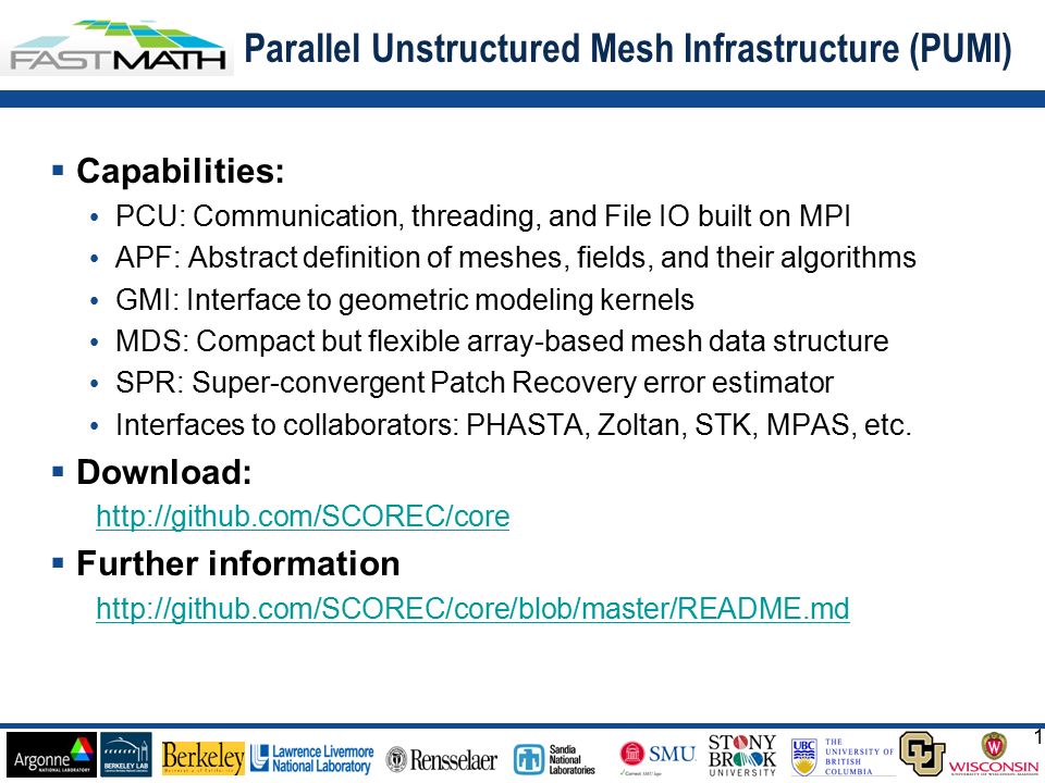 1 1 Capabilities: PCU: Communication, threading, and File IO built on ...