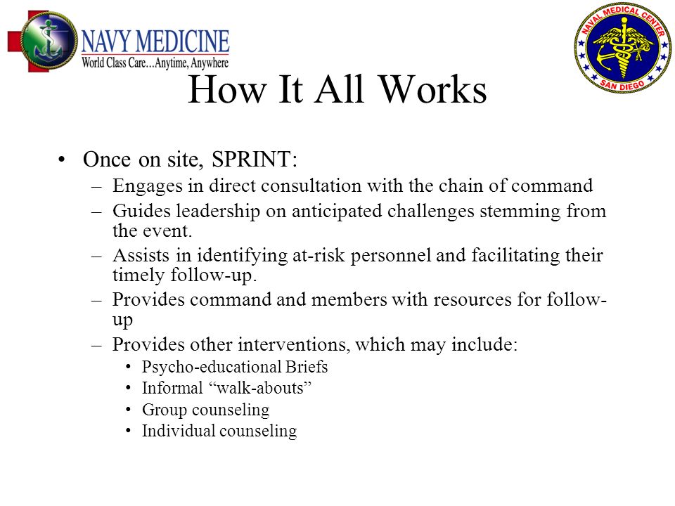 SPRINT Special Psychiatric Rapid Intervention Team LCDR Jeffrey Millegan, MD MPH. -  ppt download