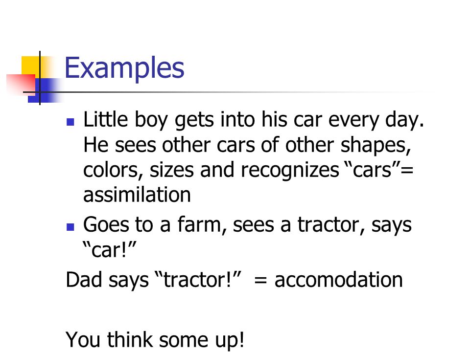 schemas piaget examples