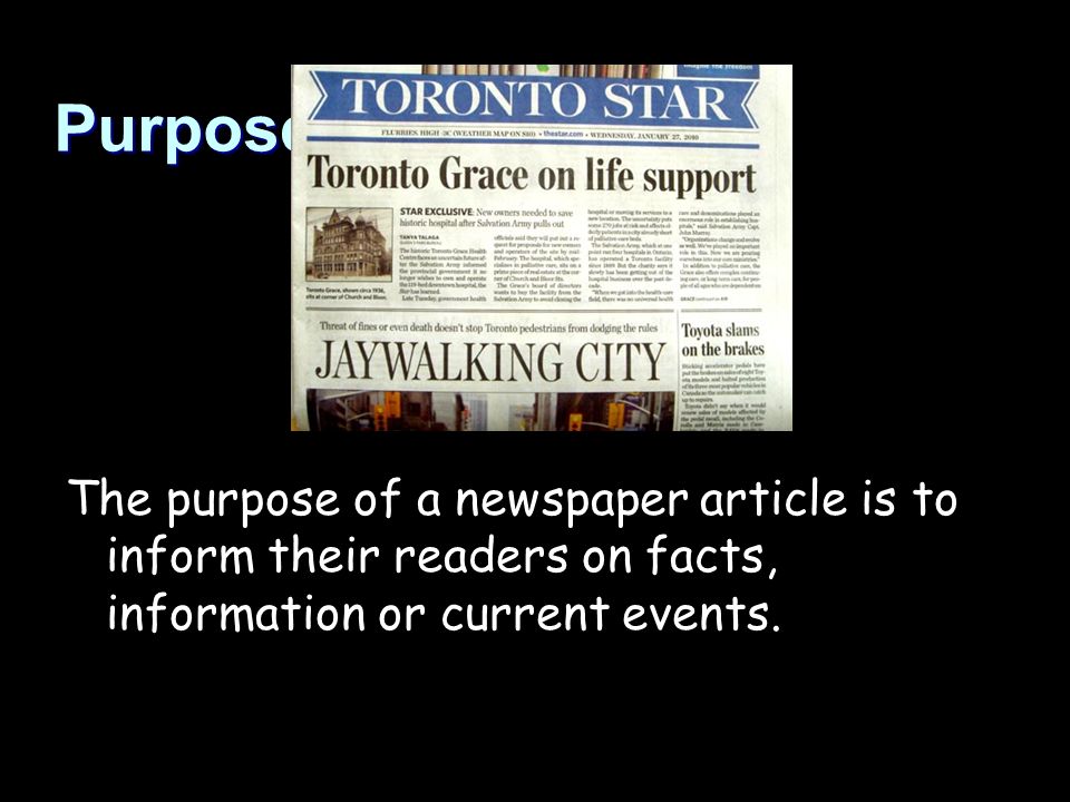 How To Write Newspaper Articles Newspaper Format Ppt Download