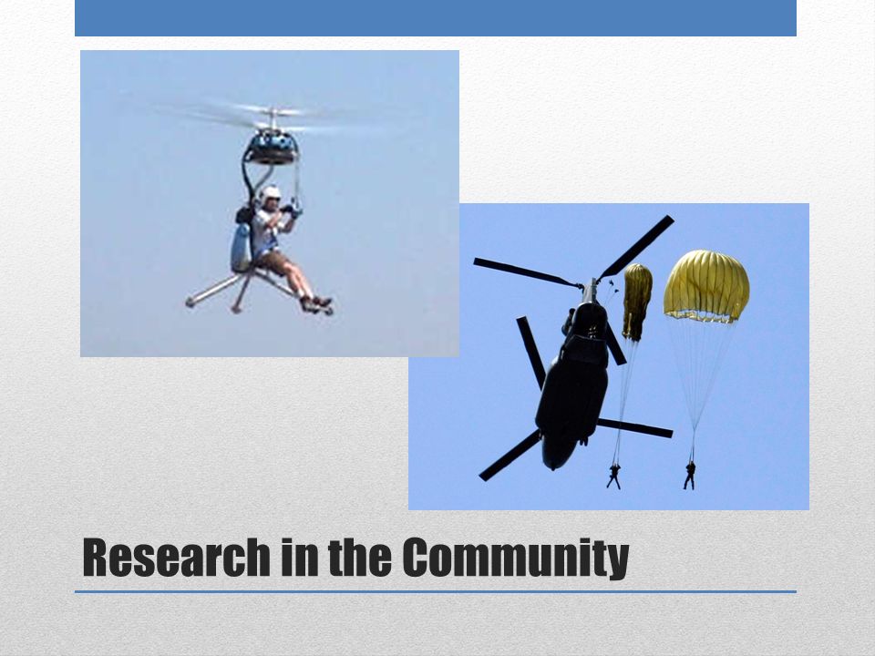 Research in the Community