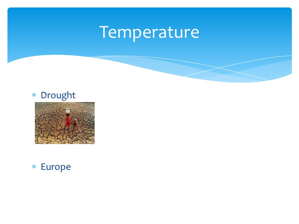  Drought  Europe Temperature