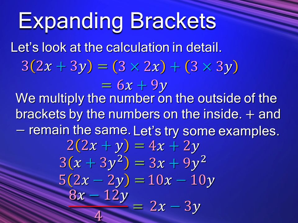 Expanding Brackets Slideshow 11 Mathematics Mr Richard Sasaki Room