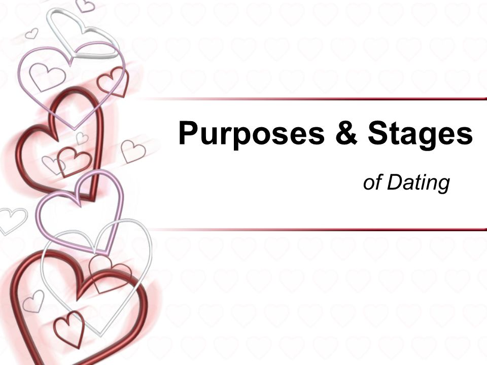Purposes & Stages of Dating