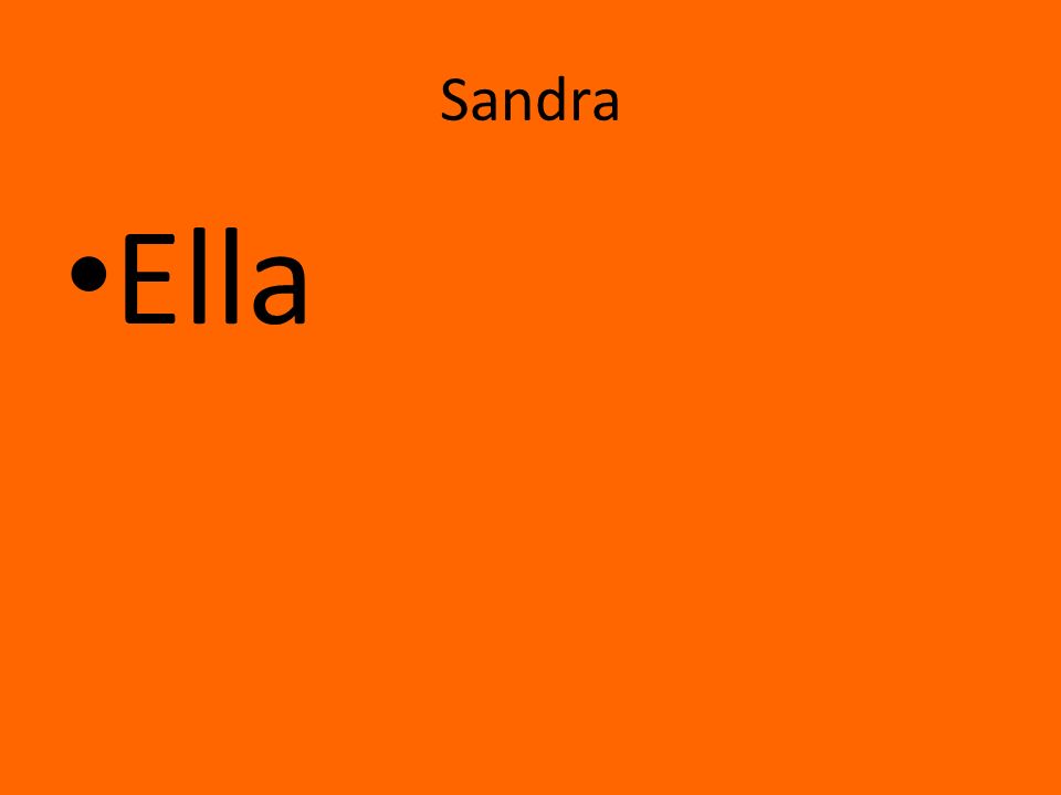Sandra Ella