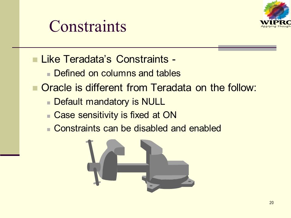 1 Comparison Between Oracle And Teradata Center Of