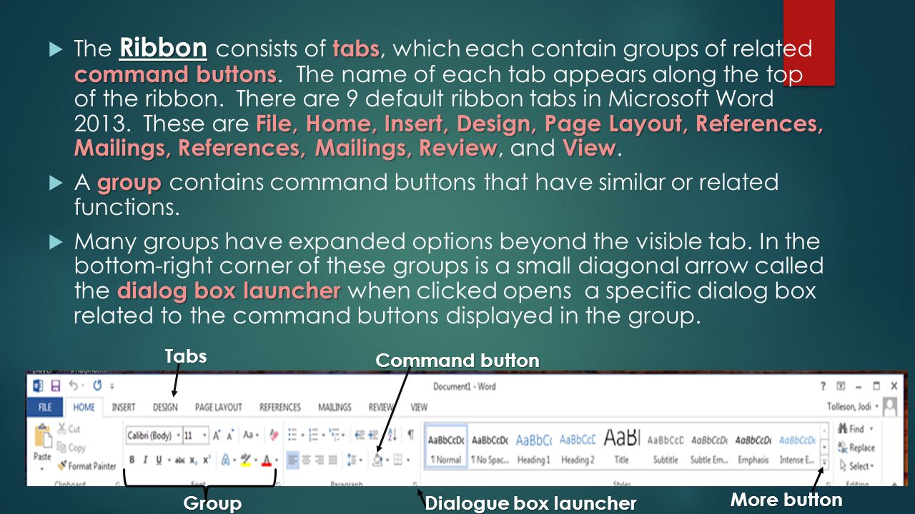 microsoft word certification prep lesson 1 basic overview ribbon