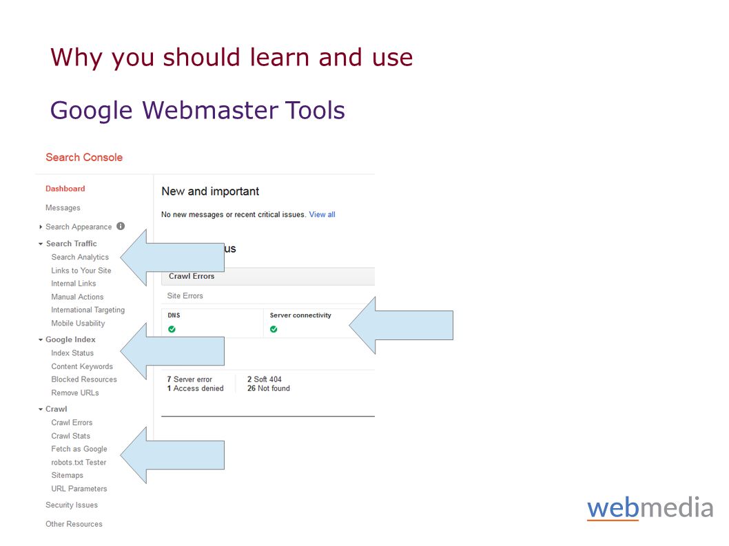 Why you should learn and use Google Webmaster Tools