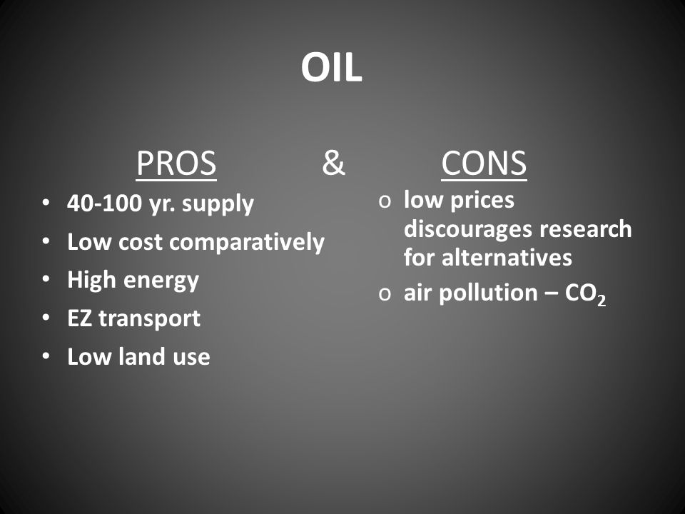 Fossil Fuels Pros And Cons Chart