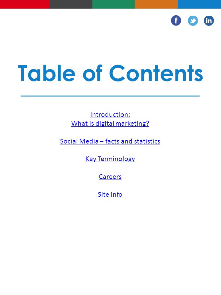 Table of Contents Introduction: What is digital marketing.