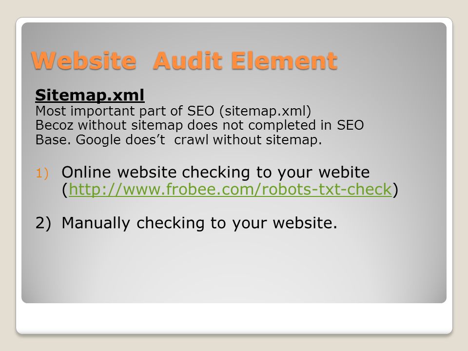 how to audit website in seo jignesh bhaulu ppt download