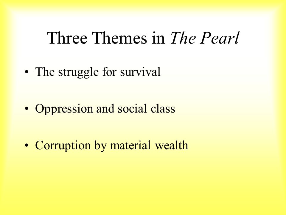the pearl john steinbeck themes and motifs examples