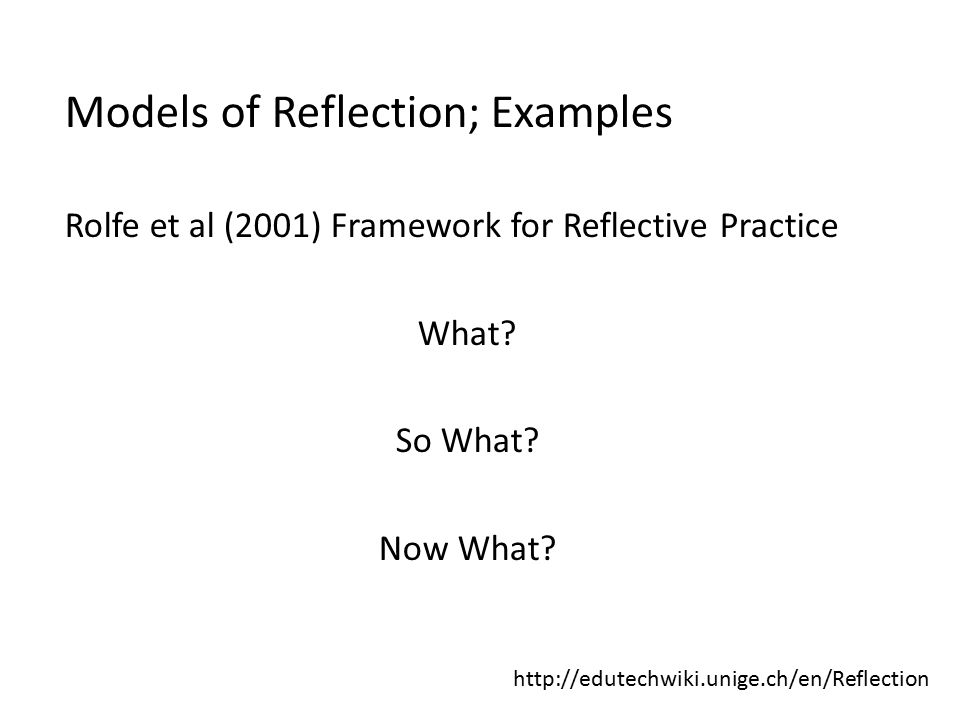 rolfes framework for reflective practice 2001