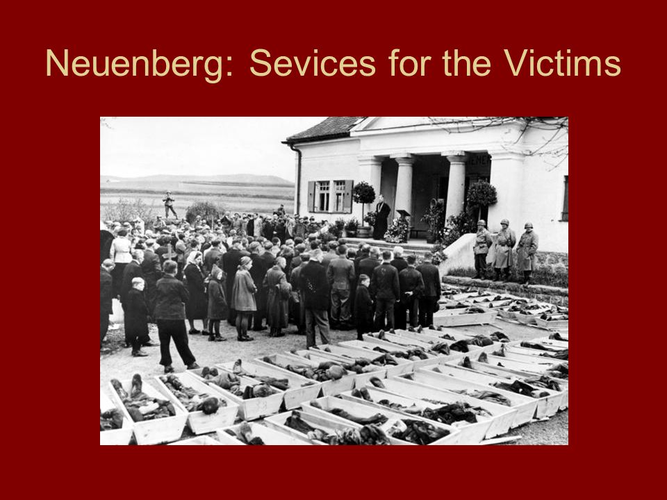 Neuenberg: Sevices for the Victims