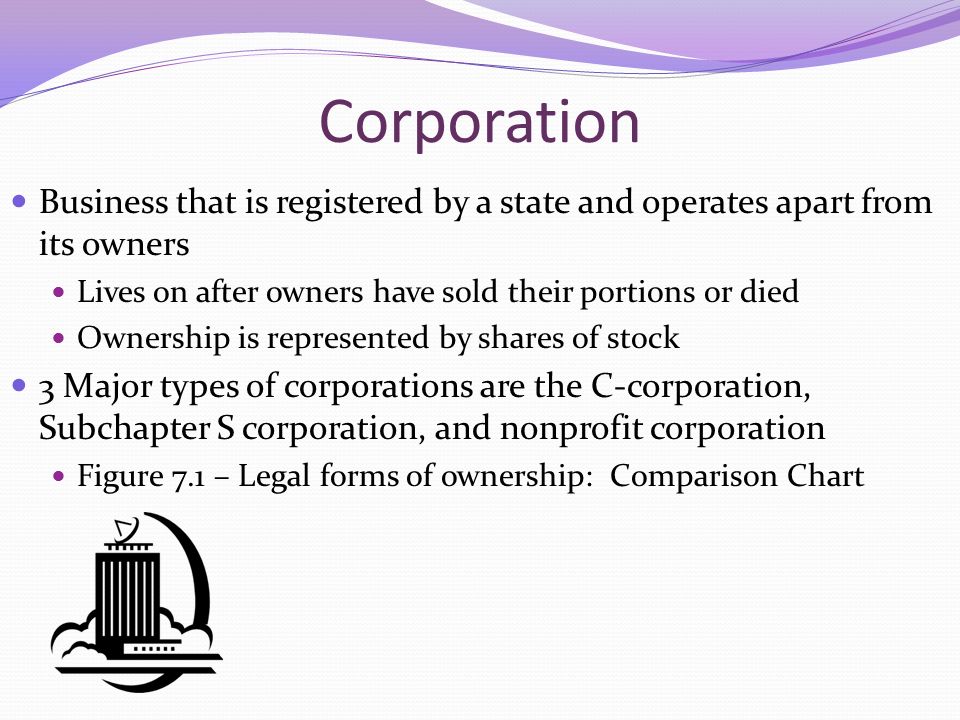 Types Of Business Ownership Chart