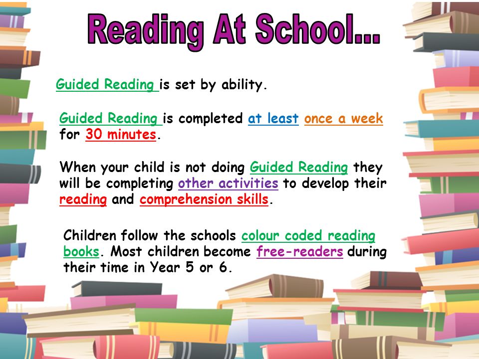 It would be beneficial for your child to read for at least 20 minutes a day.  They should be able to read at least 95% of their book fluently. Make  reading. - ppt download