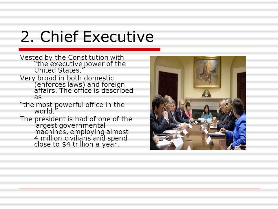 6 Roles of the President. 1. Chief of State & Chief Citizen  Ceremonial  head of the United States, the symbol of all the people of the nation. Our  host. - ppt download