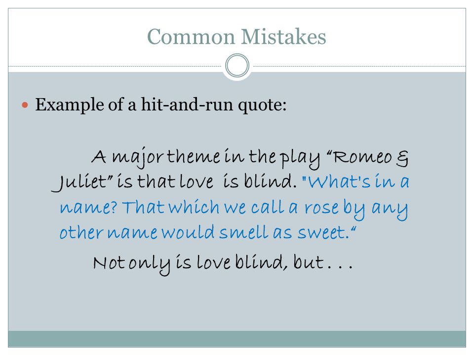 Love Is Blind By William Shakespeare