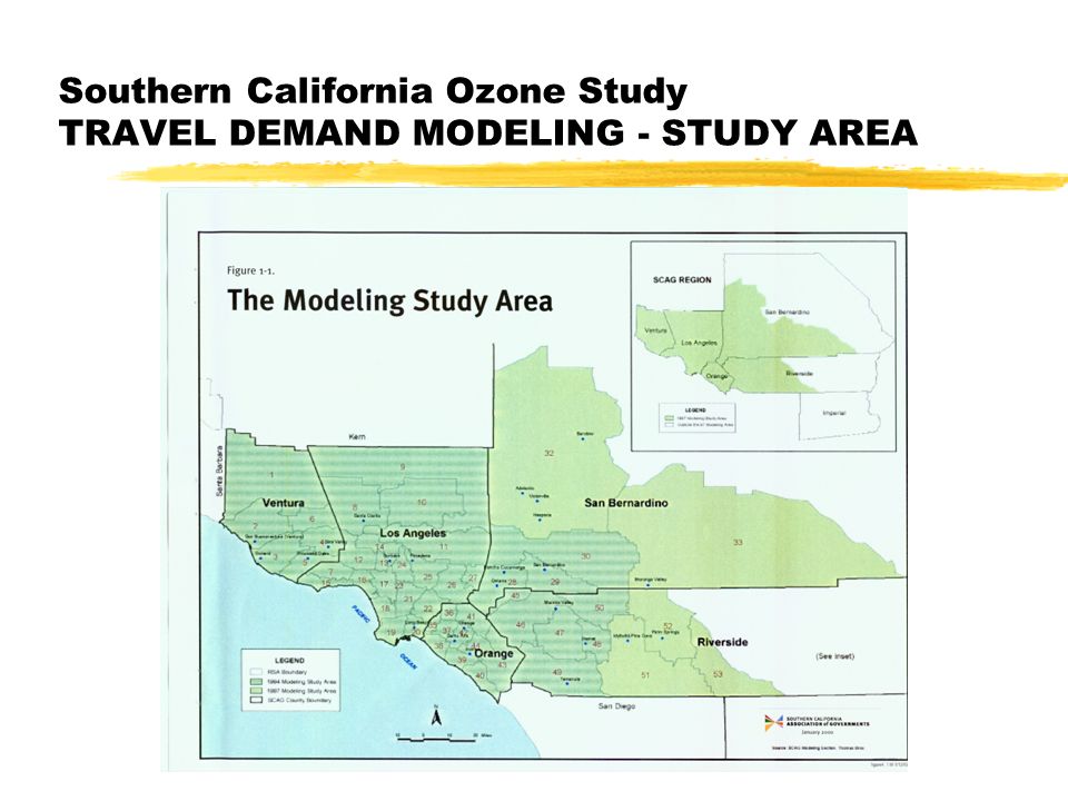 Southern California Ozone Study TRAVEL DEMAND MODELING - STUDY AREA