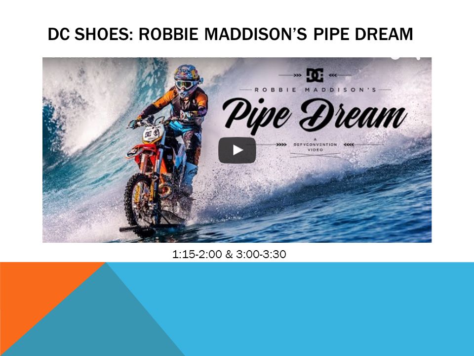 DC SHOES: ROBBIE MADDISON'S “PIPE DREAM” PRESENTED BY ASHLEE PHILLIPS. -  ppt download