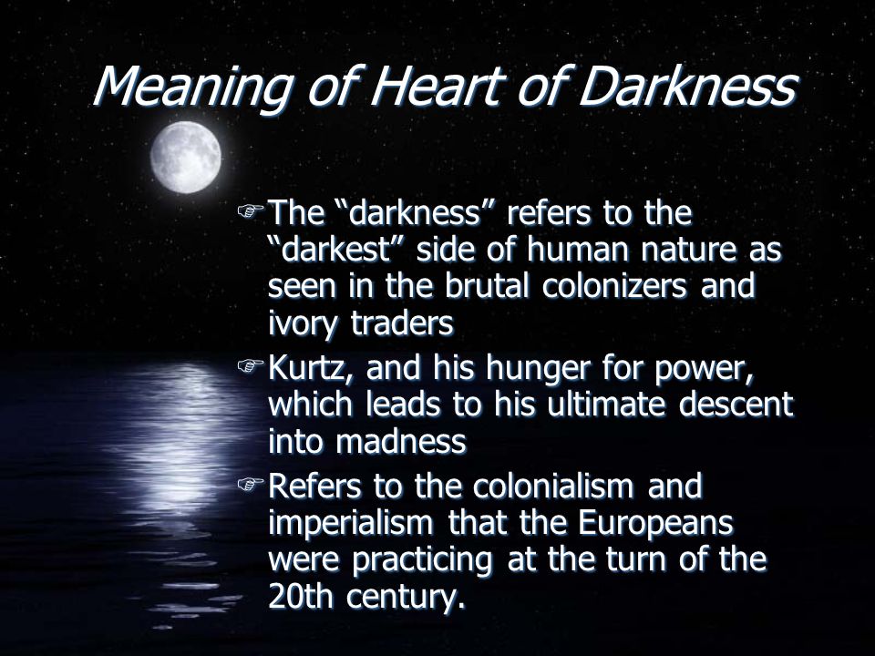 heart of darkness and colonialism