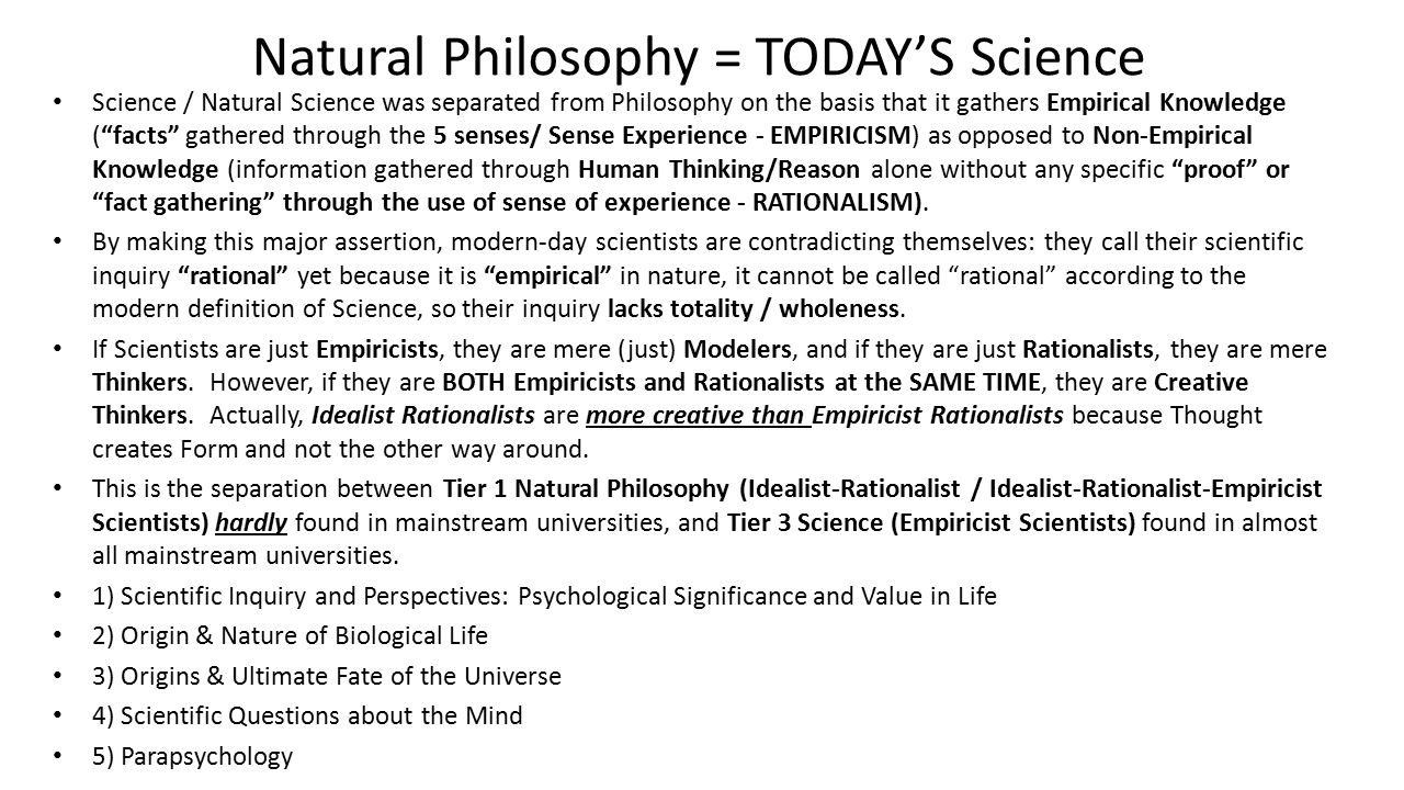 Empiricism and rationalism in the philosophy of modern times Empiricism and rationalism in the philosophy of modern times