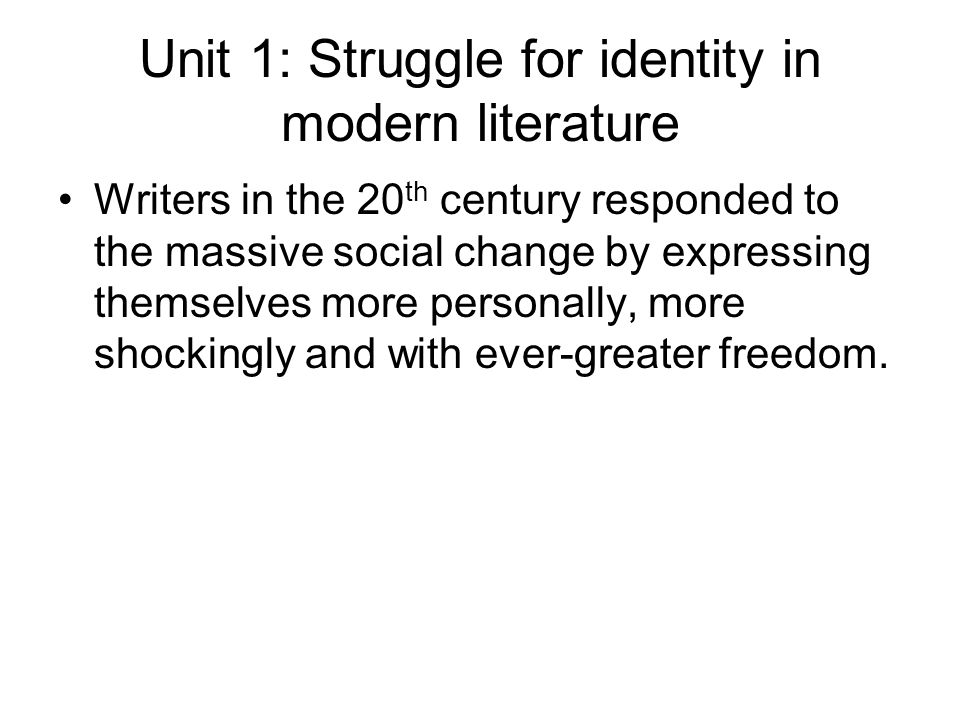 theme of identity in literature