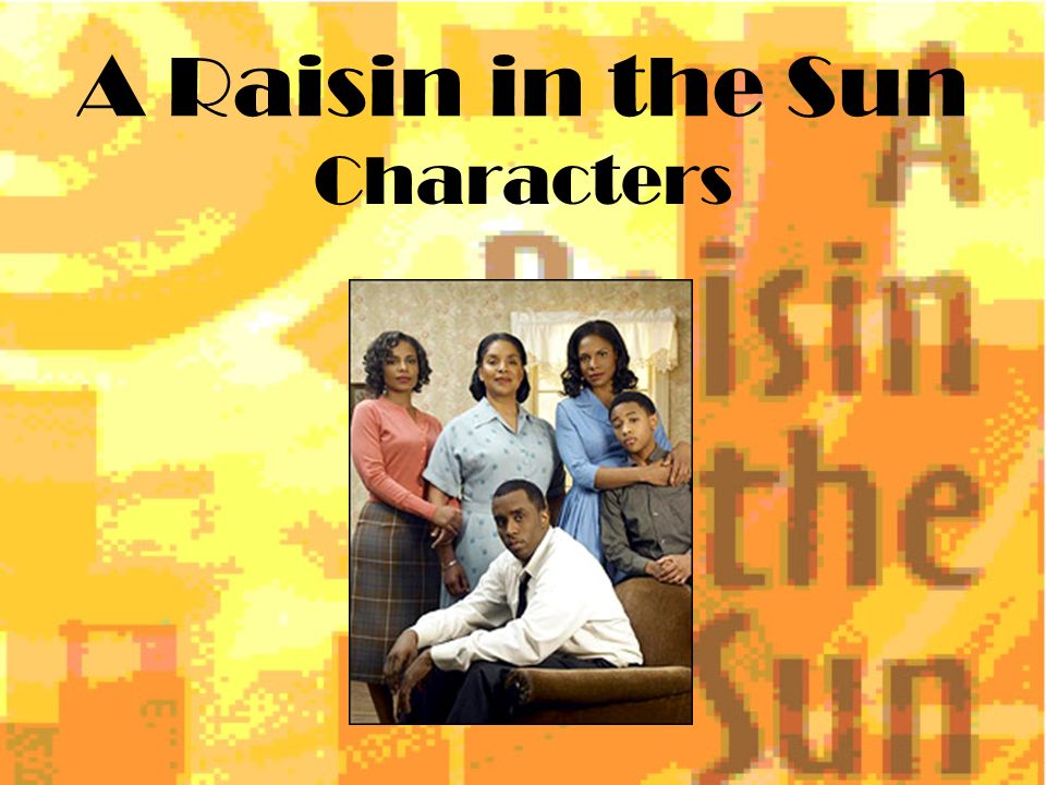 a raisin in the sun movie characters