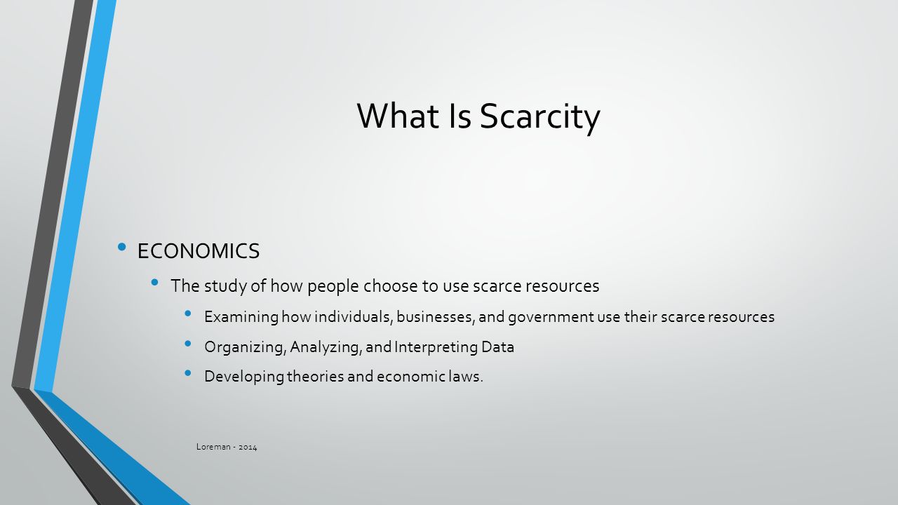 The Economic Way Of Thinking Scarcity The Basic Economic Problem Ppt Download