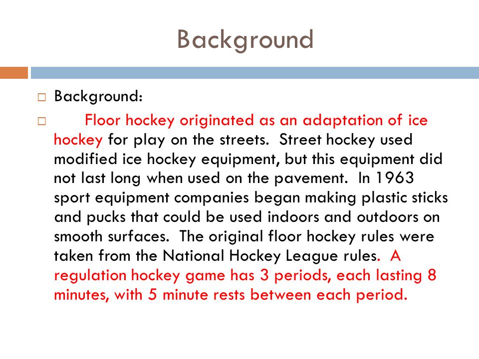 Floor Hockey Floor Hockey Background Hockey Positions And